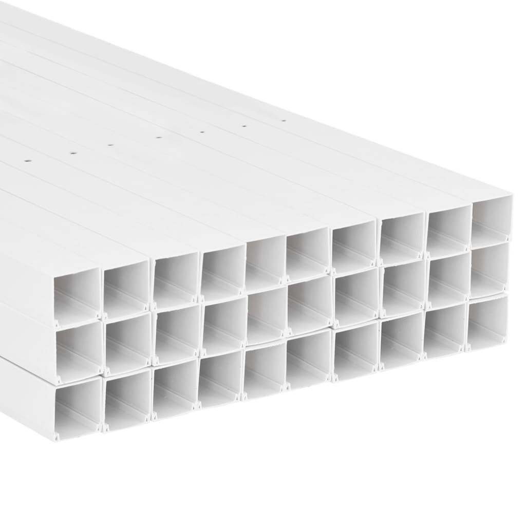 vidaXL Cable Trunking 50x25 mm 30 m PVC 5