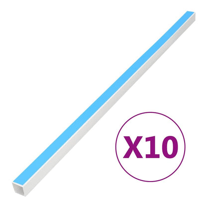 vidaXL Cable Trunking PVC Self-adhesive 10 x 10 mm – 40 x 40 mm