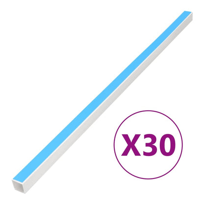 vidaXL Cable Trunking PVC Self-adhesive 10 x 10 mm – 40 x 40 mm