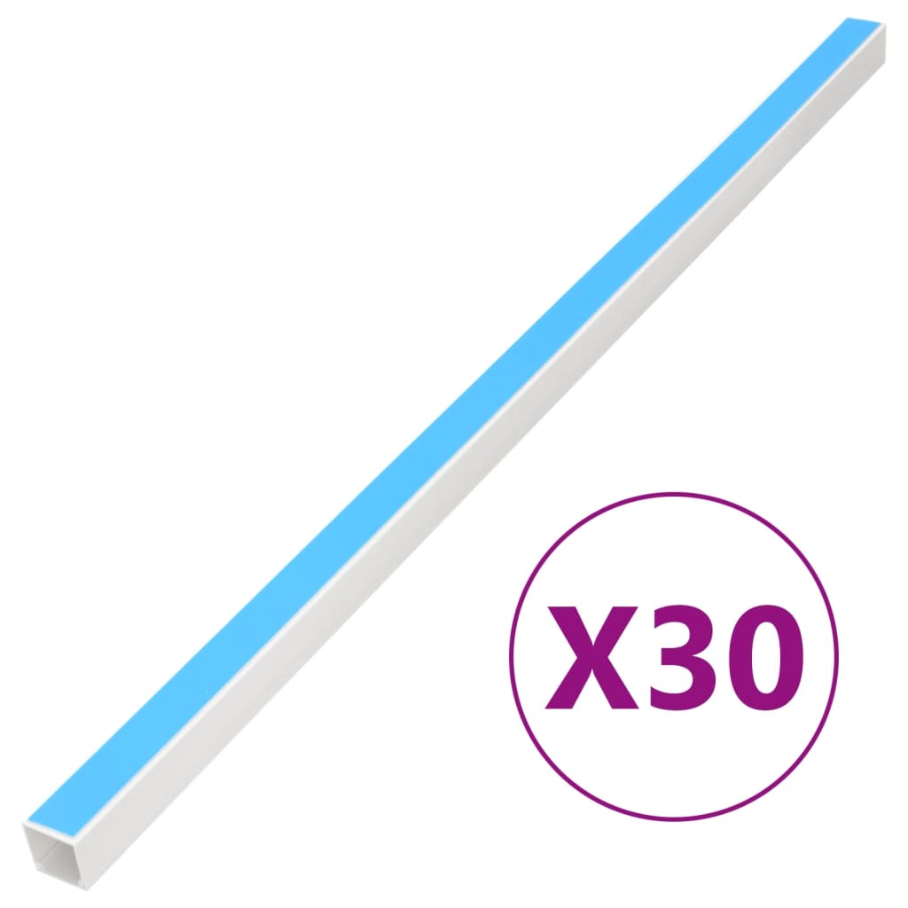 vidaXL Cable Trunking Self-Adhesive 40x25 mm 30 m PVC 1