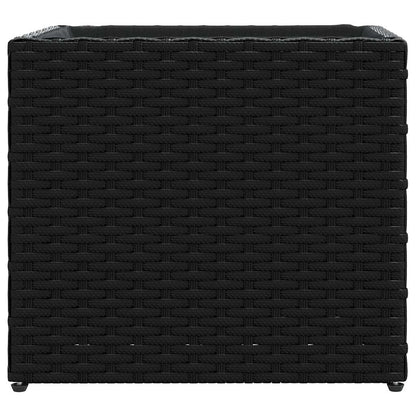 vidaXL Garden Planters 2 pcs Black 36x30x32 cm Poly Rattan 6