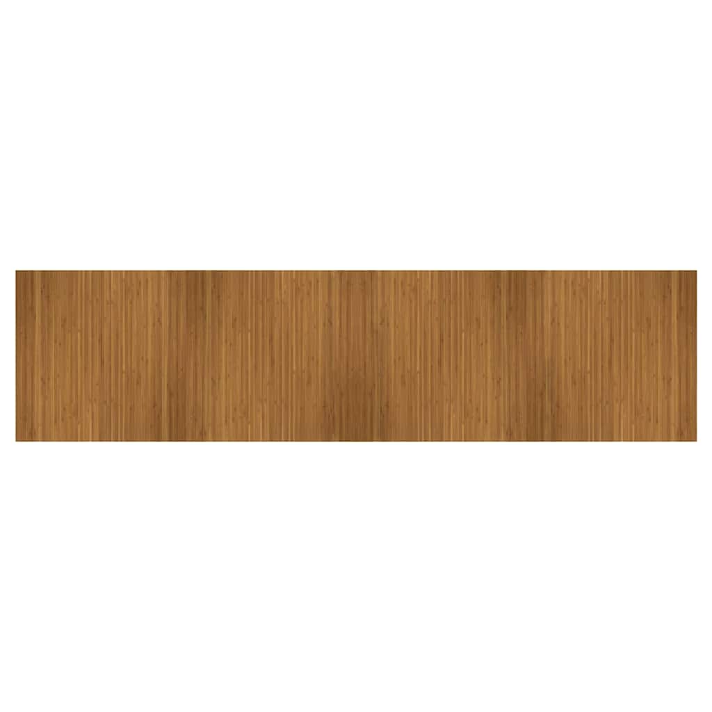 vidaXL Rug Rectangular Brown 100x400 cm Bamboo 2