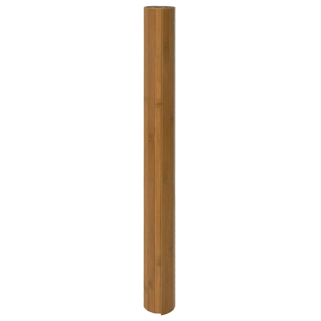 vidaXL Rug Rectangular Brown 100x400 cm Bamboo 3