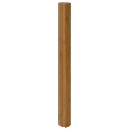 vidaXL Rug Rectangular Brown 100x400 cm Bamboo 3