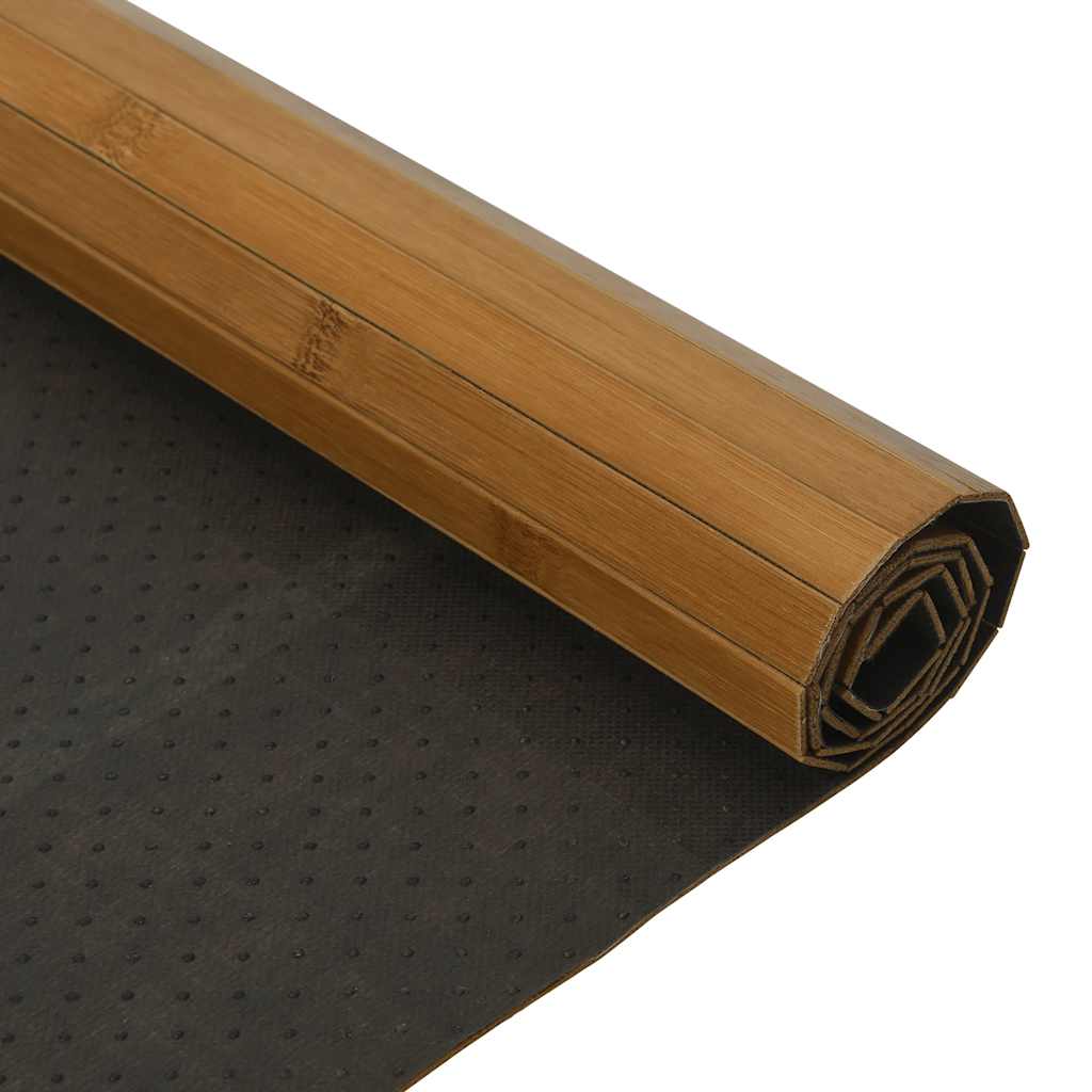 vidaXL Rug Rectangular Brown 100x400 cm Bamboo 5