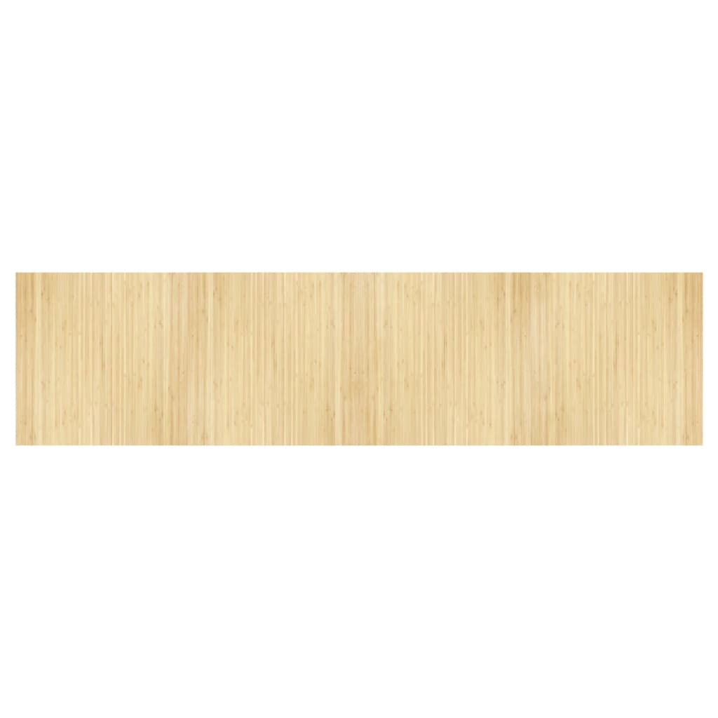 vidaXL Rug Rectangular Light Nature 100x400 cm Bamboo 2