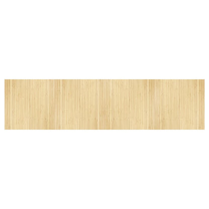 vidaXL Rug Rectangular Light Nature 100x400 cm Bamboo 2