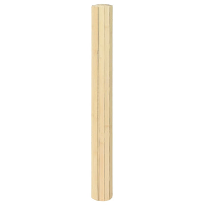 vidaXL Rug Rectangular Light Nature 100x400 cm Bamboo 3