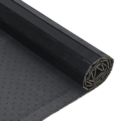vidaXL Rug Rectangular Black 100x500 cm Bamboo 5