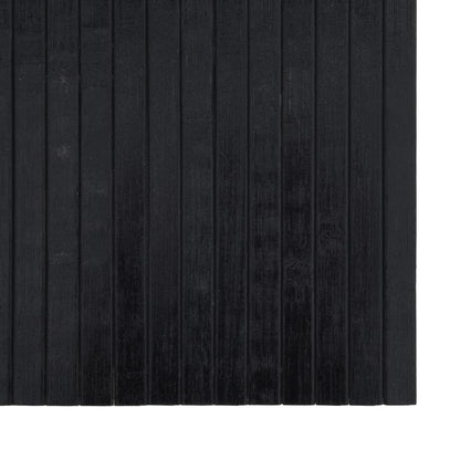 vidaXL Rug Rectangular Black 100x500 cm Bamboo 6