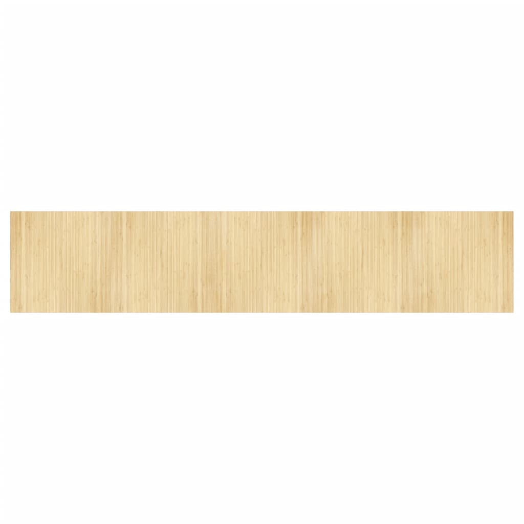 vidaXL Rug Rectangular Light Nature 100x500 cm Bamboo 2