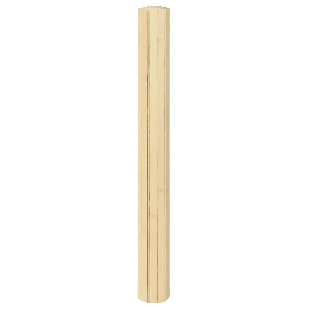 vidaXL Rug Rectangular Light Nature 100x500 cm Bamboo 3