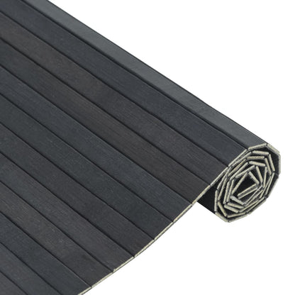 vidaXL Rug Rectangular Grey 100x500 cm Bamboo 4