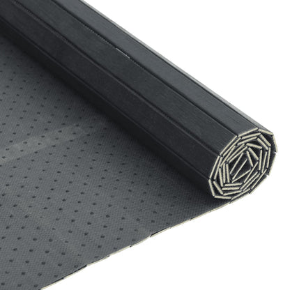 vidaXL Rug Rectangular Grey 100x500 cm Bamboo 5