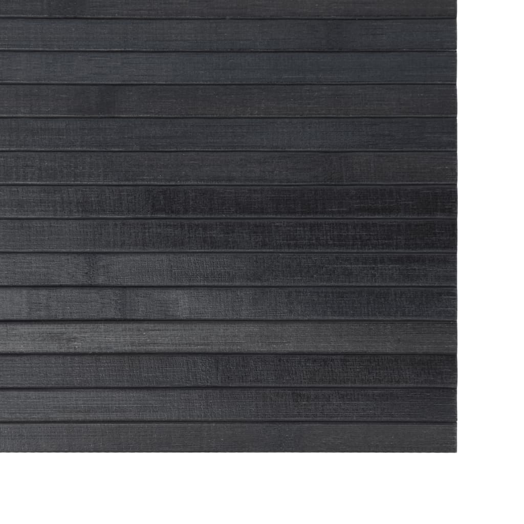 vidaXL Rug Rectangular Grey 100x500 cm Bamboo 6