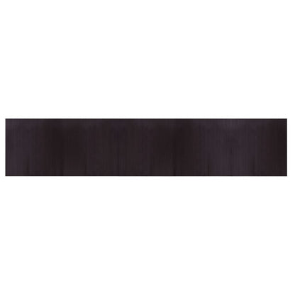 vidaXL Rug Rectangular Dark Brown 100x500 cm Bamboo 2