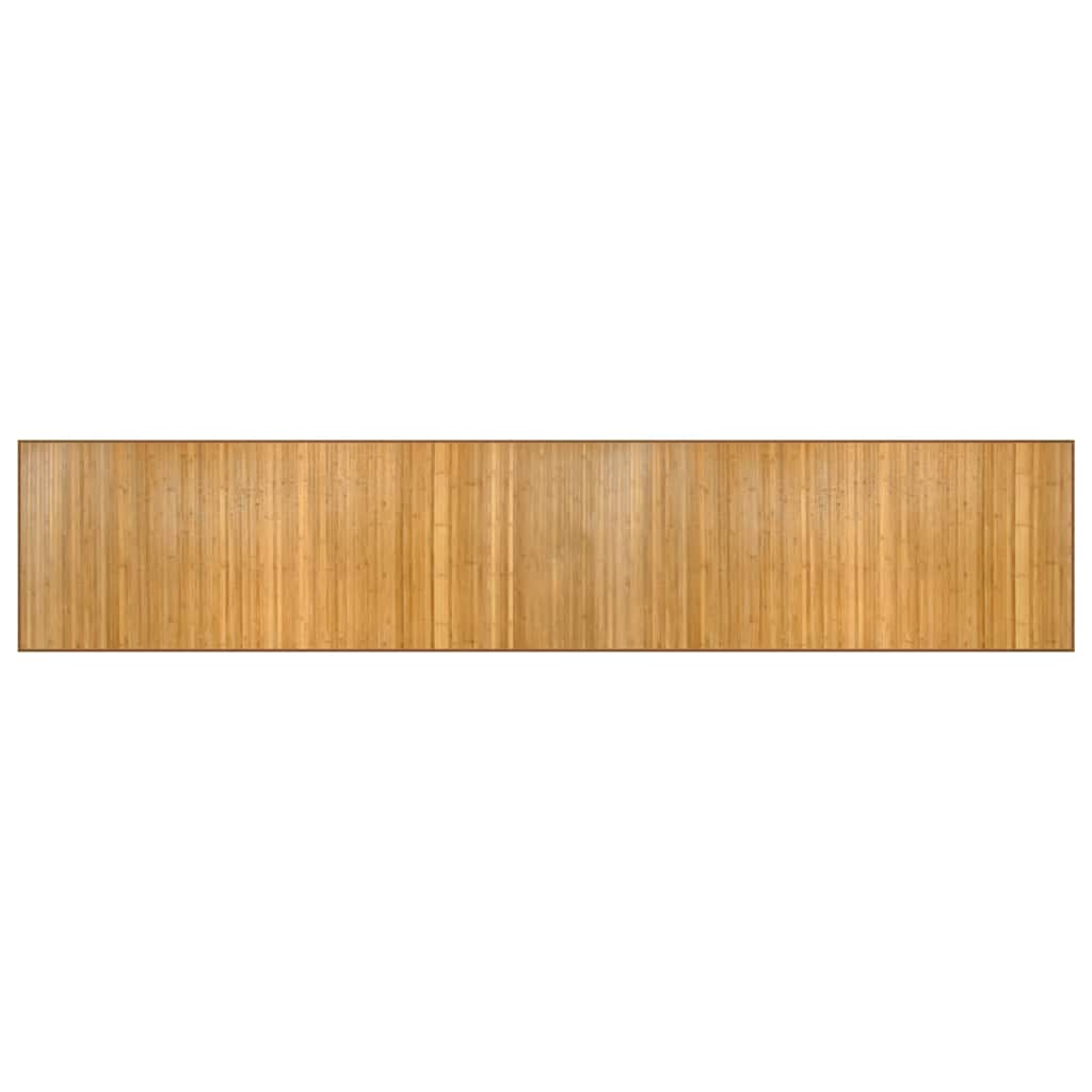 vidaXL Rug Rectangular Natural 80x400 cm Bamboo 2