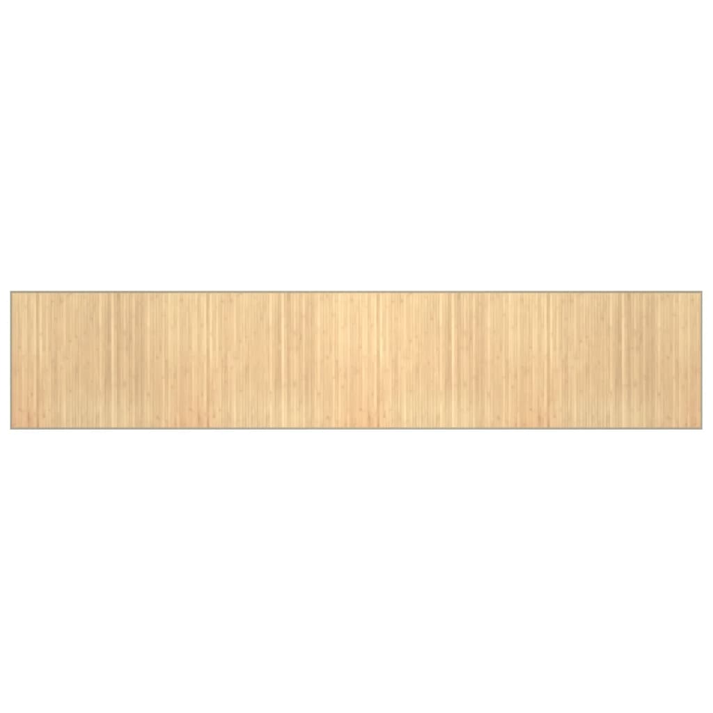 vidaXL Rug Rectangular Light Natural 80x400 cm Bamboo 2