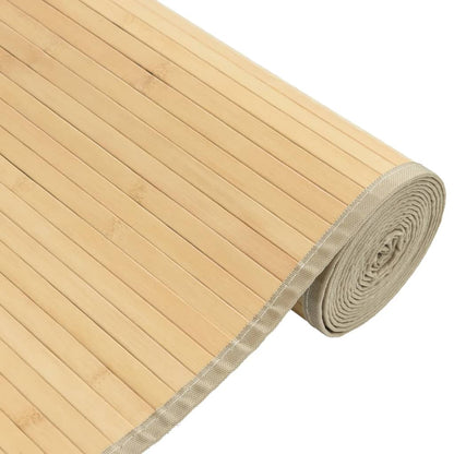 vidaXL Rug Rectangular Light Natural 80x400 cm Bamboo 4