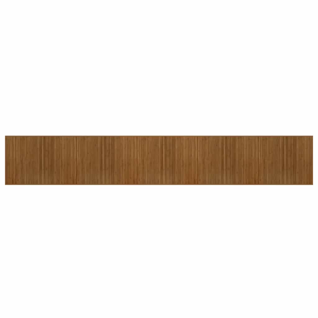 vidaXL Rug Rectangular Brown80x1000 cm Bamboo 2