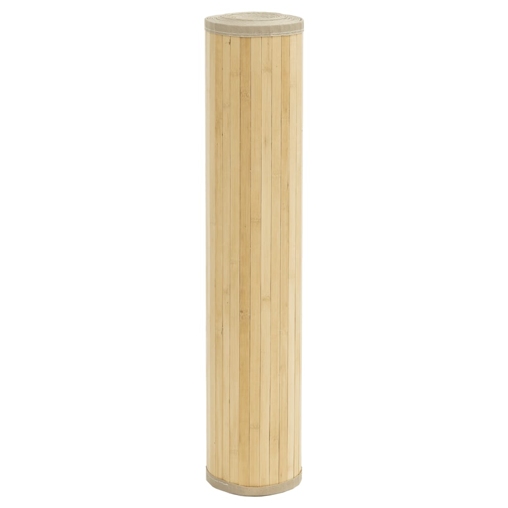 vidaXL Rug Rectangular Light Natural100x400 cm Bamboo 3