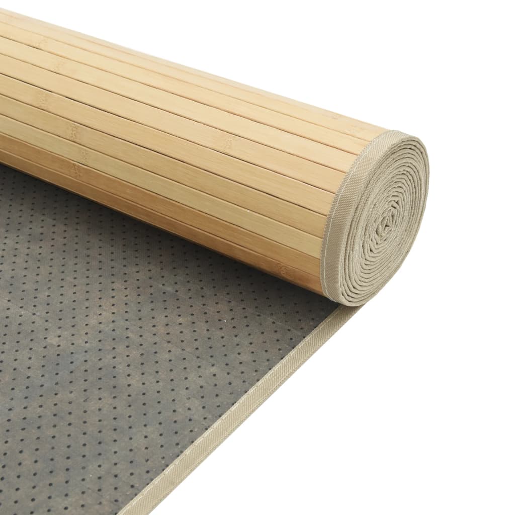 vidaXL Rug Rectangular Light Natural100x400 cm Bamboo 5
