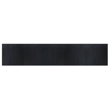 vidaXL Rug Rectangular Black100x500 cm Bamboo 2