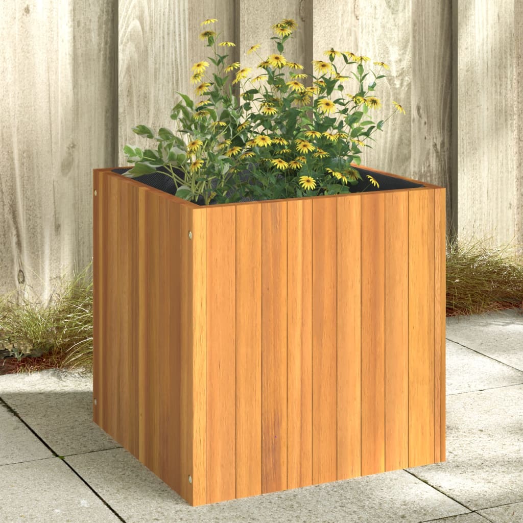 vidaXL Garden Planter 45x45x45 cm Solid Wood Acacia 1