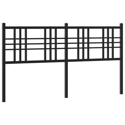 vidaXL Metal Replace Headboard Black 160cm 2