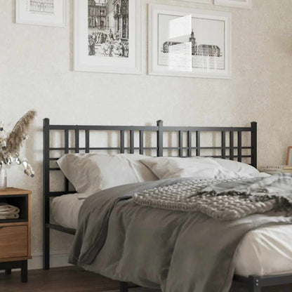 vidaXL Metal Replace Headboard Black 160cm 1