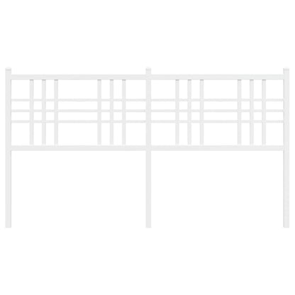 vidaXL Metal Replace Headboard White 160cm 4
