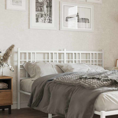 vidaXL Metal Replace Headboard White 160cm 1