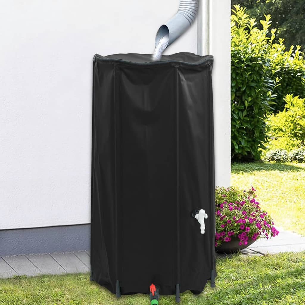 vidaXL Water Tank with Tap Foldable 100 L PVC 1