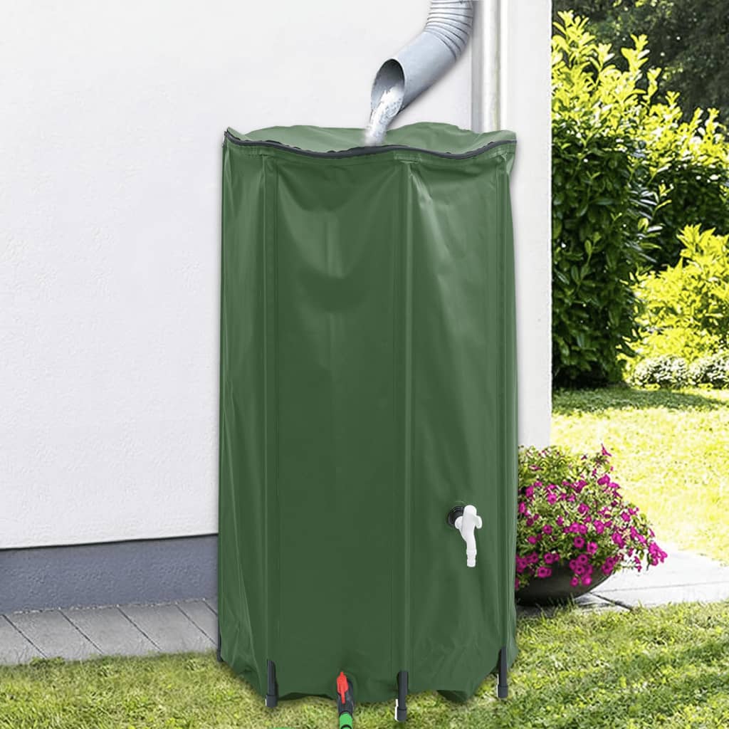 vidaXL Water Tank with Tap Foldable 380 L PVC 1