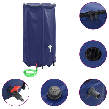 vidaXL Water Tank with Tap Foldable 380 L PVC 2