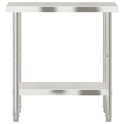 Kitchen Work Table Stainless Steel 82.5 cm 55 cm