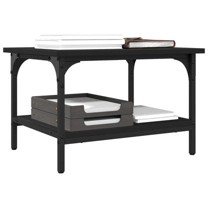 vidaXL Printer Stand 2-Tier Black 50x40x38 cm Engineered Wood 5