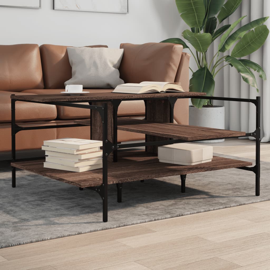 vidaXL Coffee Table 100x100x48.5 cm Engineered Wood