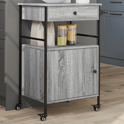 vidaXL Kitchen Trolley 56x43x89.5 cm Engineered Wood