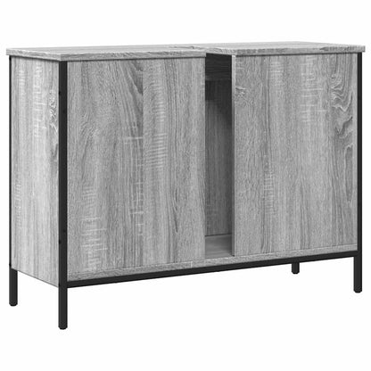 vidaXL Bathroom Sink Cabinet Grey Sonoma 80x30x60 cm Engineered Wood 6