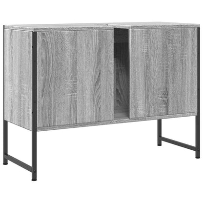 vidaXL Bathroom Sink Cabinet Grey Sonoma 80x33x60 cm Engineered Wood 6