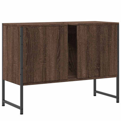 vidaXL Bathroom Sink Cabinet Brown Oak 80x33x60 cm Engineered Wood 6