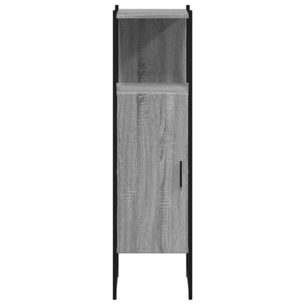 vidaXL Bathroom Cabinet Grey Sonoma 33x33x120.5 cm Engineered Wood 5