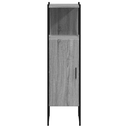 vidaXL Bathroom Cabinet Grey Sonoma 33x33x120.5 cm Engineered Wood 5
