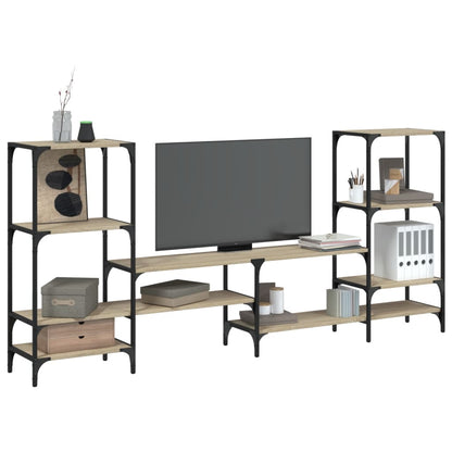 vidaXL TV Cabinet Sonoma Oak 206.5x28.5x95 cm Engineered Wood 1