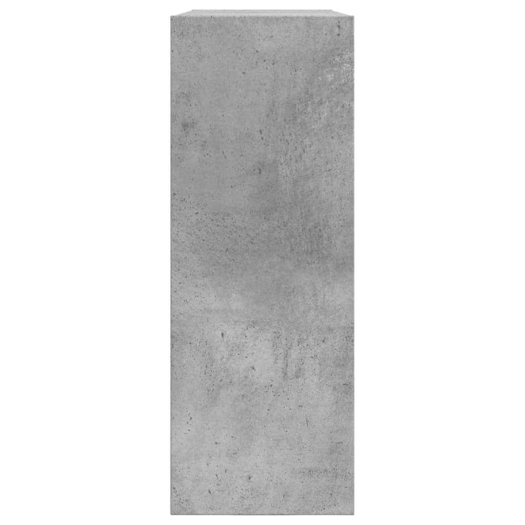 vidaXL Shoe Cabinet Concrete Grey 80x21x57 cm Engineered Wood 6