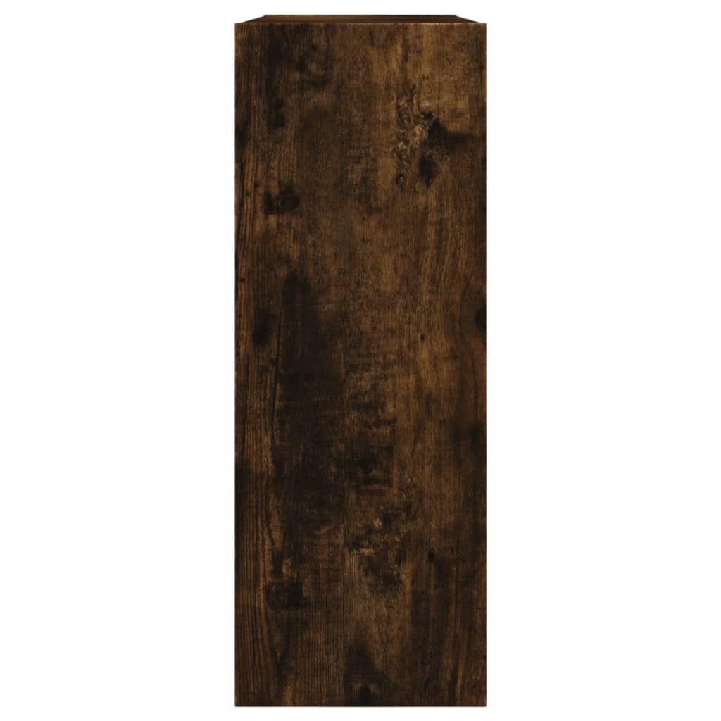 vidaXL Shoe Cabinet Smoked Oak 80x21x57 cm Engineered Wood 6