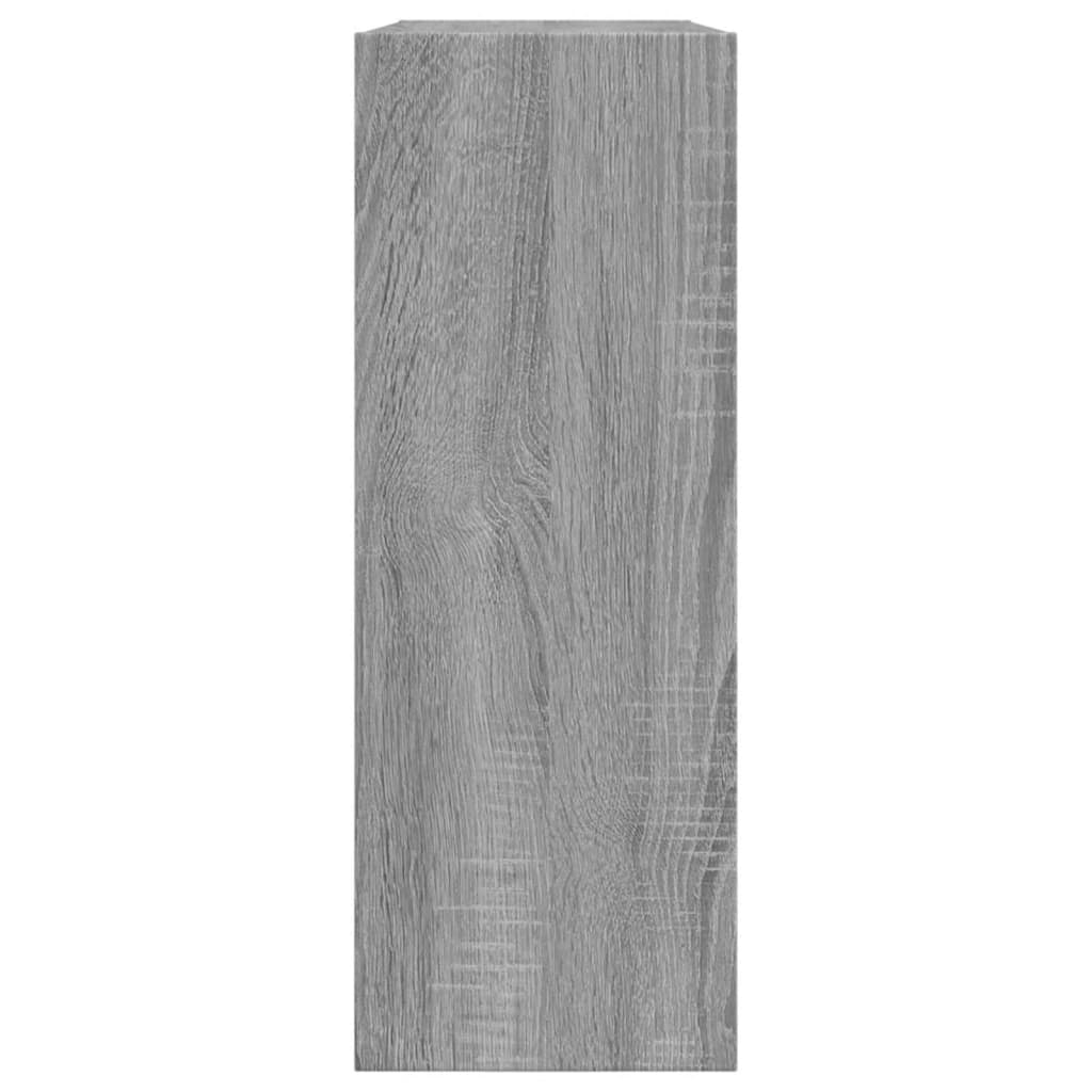 vidaXL Shoe Cabinet Grey Sonoma 80x21x57 cm Engineered Wood 6