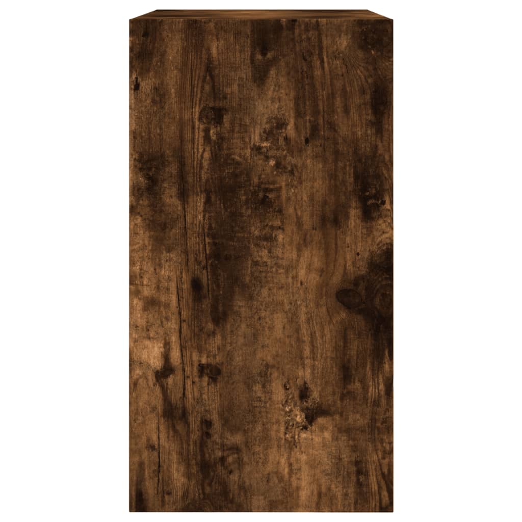 vidaXL Shoe Cabinet Smoked Oak 60x34x63.5 cm Engineered Wood 6