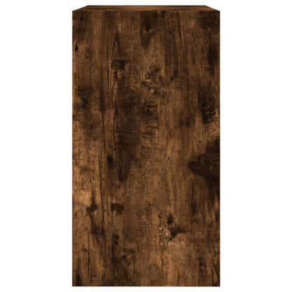 vidaXL Shoe Cabinet Smoked Oak 60x34x63.5 cm Engineered Wood 6